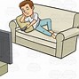 Image result for Watch TV Cartoon PNG