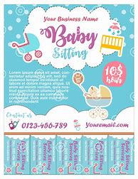 Image result for Babysitting Services Flyer