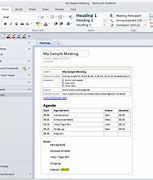 Image result for OneNote Agenda Template