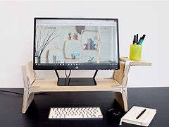 Image result for 2 Monitor Computer Stand