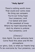 Image result for Holy Spirit Worship Lyrics