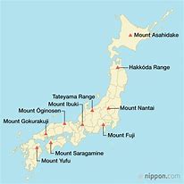 Image result for Japan Map with Mountains