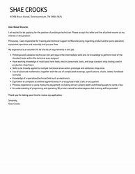 Image result for Cover Letter Prototype