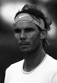 Image result for Rafael Nadal Black and White