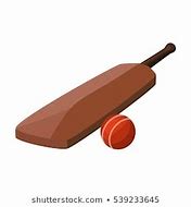 Image result for Cricket Bat and Ball Cartoon Images