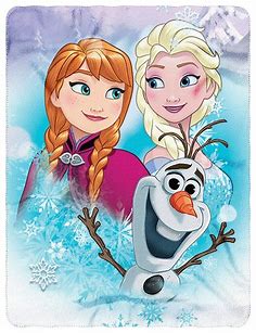 Amazon.com: Frozen, "Snow Journey" Fleece Throw Blanket, 45" x 60": Home & Kitchen | Disney frozen elsa art, Disney drawings, Disney art