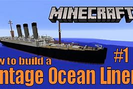 Image result for Minecraft Ocean Liner