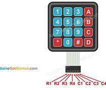 Image result for 3X4 Keypad Arduino