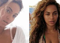 Image result for Beyoncé without Makeup and Weave
