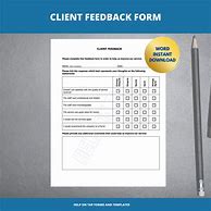 Image result for Client Feedback Form