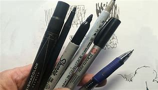 Image result for Drawings of Ink Pens Broken in Half