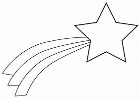 Image result for Shooting Star Drawing Template