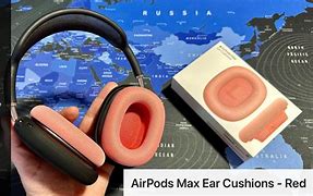Image result for Red Cushions On Black Air Pods Max