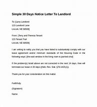 Image result for Rental Notice Letter to Landlord