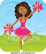 Image result for African American Cheerleader Clip Art