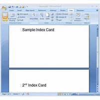 Image result for 4X6 Index Card Template for Word