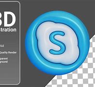 Image result for Skype 3D Logo
