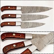 Image result for Wooden Handle Kitchen Knives