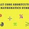 Image result for Keyboard Symbols Alt Codes for Math
