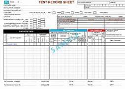 Image result for Reci Test Record Sheet