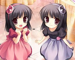 Image result for School Uniform Anime Girl Twins