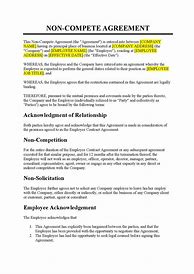 Image result for Non-Compete Agreement