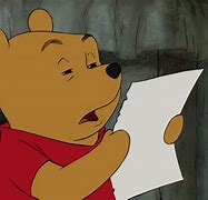 Image result for Winnie the Pooh Reading Book