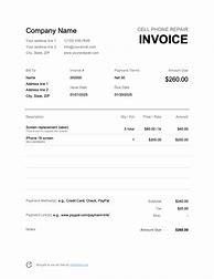Image result for iPhone 6s Repair Invoice