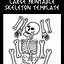 Image result for Skeleton Stencil Printable