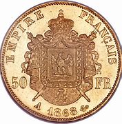 Image result for Napoleon 3 50 Francs