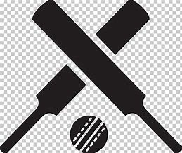 Image result for Cricket Bat and Ball Black and White