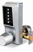 Image result for Push to Lock Door Knob Key