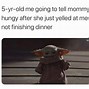 Image result for Baby Yoda Hug Meme