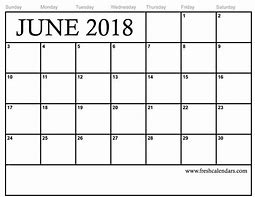Image result for Free Blank June Calendar Printable