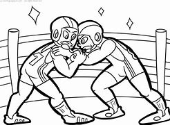 Image result for Wrestling Coloring Pages