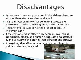 Image result for Disadvantages of Hydropower