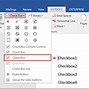Image result for Add a Check Box in Word