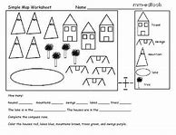 Image result for First Grade Map Worksheets