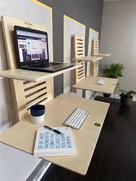 Image result for Wall Mounted Height Adjustable Desk