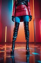 Image result for Hot Pink Thigh High Boots
