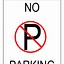 Image result for Free Printable No-Parking Signs