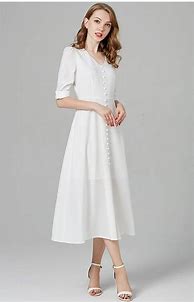 Image result for White Midi Dress Fashion Nova