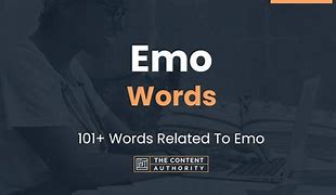 Image result for Emo Words