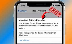 Image result for None Genuine Battery Apple