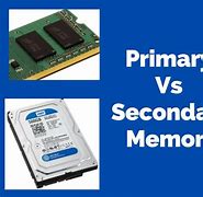 Image result for Examples of Primary and Secondary Memory