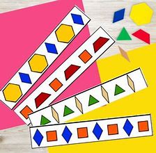 Image result for Pattern Block Cards Printable