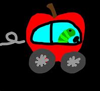 Image result for Worm in Apple Car Cartoon