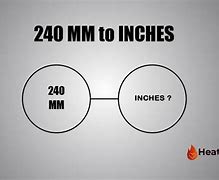 Image result for 240 mm to Inches