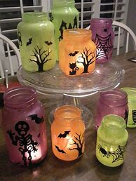 Image result for Mason Jar Halloween Crafts