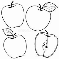 Image result for Cute Apple Black and White